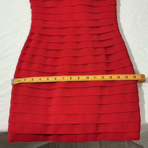 Sherri Hill Red Beaded Halter Mini Dress - Picture 12 of 13
